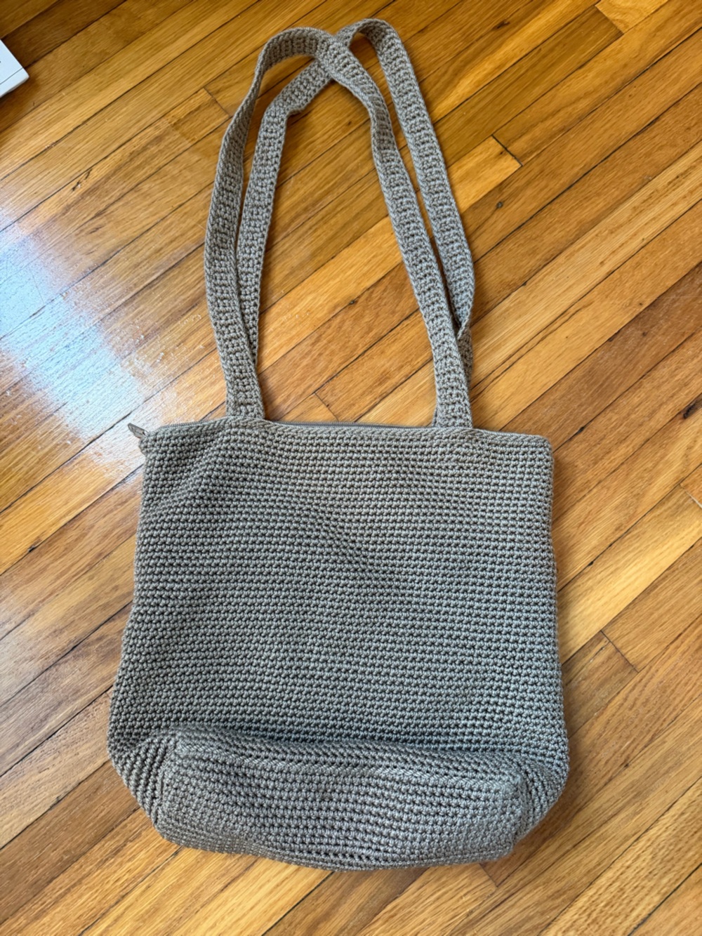 The Sak Crochet Tote in Taupe